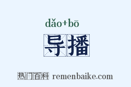 导播是什么意思的图片